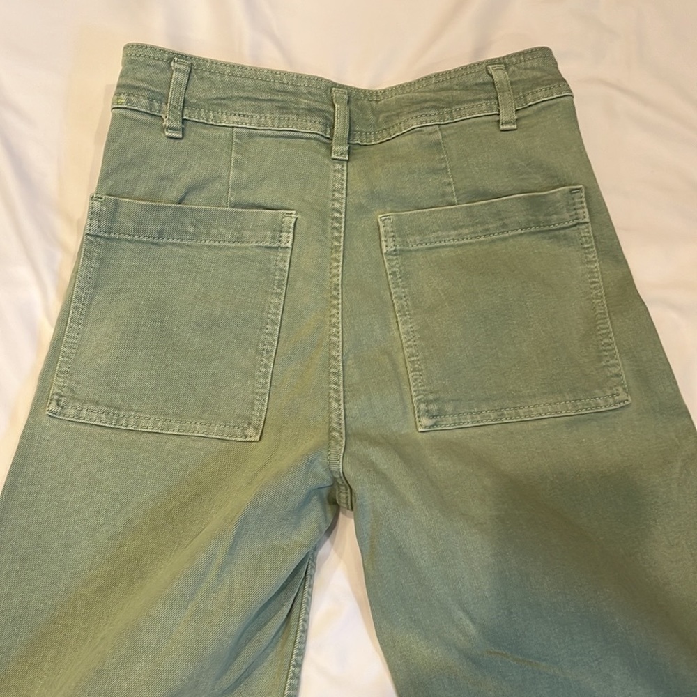 Green jeans Zara
